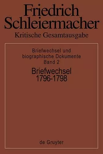 Briefwechsel 1796-1798 cover