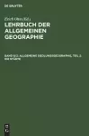 Allgemeine Siedlungsgeographie, Teil 2: Die Städte cover