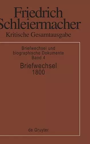 Briefwechsel 1800 cover