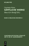 Sämtliche Werke, Band 6, Biblische Dramen III cover