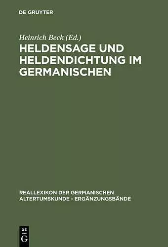 Heldensage Und Heldendichtung Im Germanischen cover