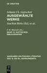 Ausgewählte Werke, Bd 12, Gottsched-Bibliographie cover