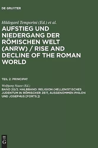 Religion (Hellenistisches Judentum in Römischer Zeit, Ausgenommen Philon Und Josephus [Forts.]) cover