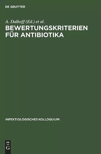 Bewertungskriterien für Antibiotika cover