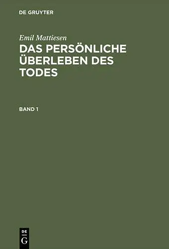 Das Persönliche Überleben Des Todes cover