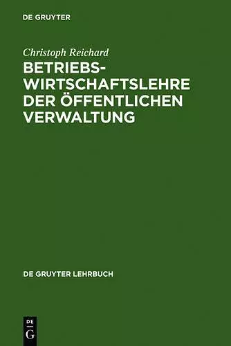 Betriebswirtschaftslehre der öffentlichen Verwaltung cover