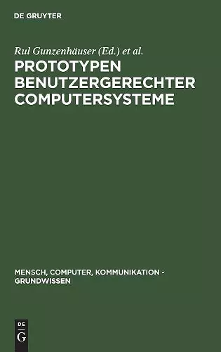 Prototypen benutzergerechter Computersysteme cover