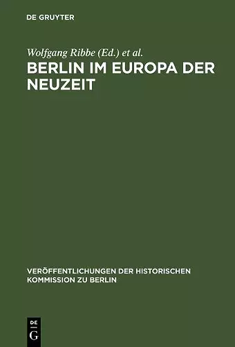 Berlin im Europa der Neuzeit cover