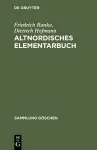 Altnordisches Elementarbuch cover