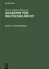 Akademie für Deutsches Recht, Bd III,1, Volksgesetzbuch cover