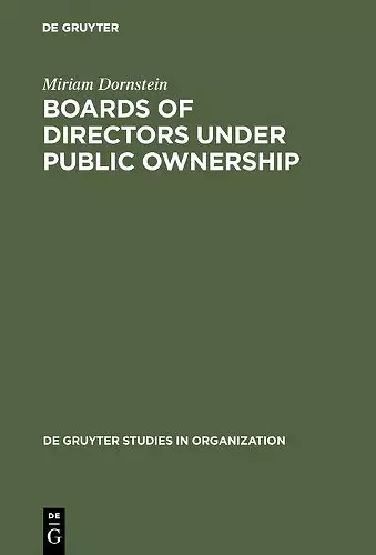 Boards of Directors under Public Ownership cover