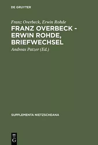 Franz Overbeck - Erwin Rohde, Briefwechsel cover