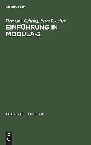 Einführung in Modula-2 cover