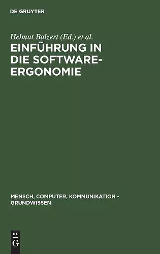 Einführung in die Software-Ergonomie cover