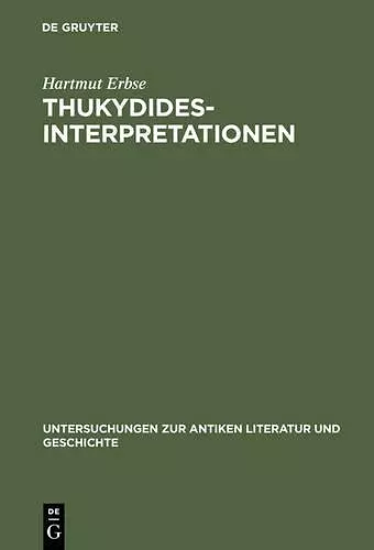 Thukydides-Interpretationen cover