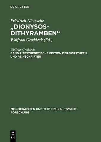 "Dionysos-Dithyramben" cover