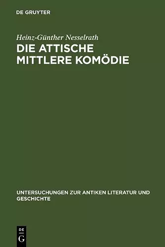 Die attische Mittlere Komödie cover