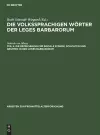 Die Bezeichnung Für Soziale Stände, Schichten Und Gruppen in Den Leges Barbarorum cover