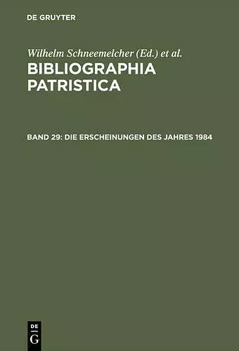 Die Erscheinungen des Jahres 1984 cover