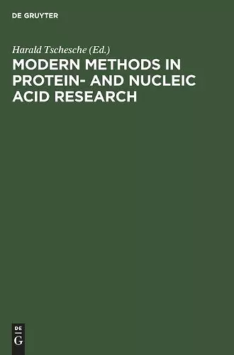 Modern Methods in Protein- and Nucleic Acid Research cover