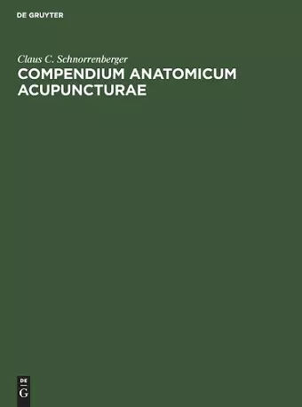 Compendium Anatomicum Acupuncturae cover