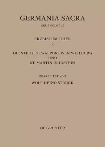 Germania Sacra, Bd 27, Die Bistümer der Kirchenprovinz Trier. Das Erzbistum Trier 6 cover