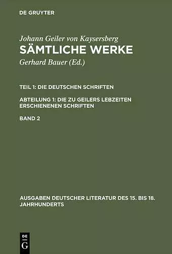 Sämtliche Werke, Band 2, Ausgaben deutscher Literatur des 15. bis 18. Jahrhunderts 139 cover