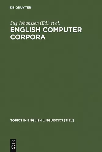 English Computer Corpora cover