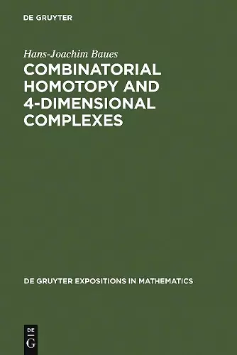 Combinatorial Homotopy and 4-Dimensional Complexes cover