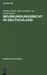 Beurkundungsrecht in Deutschland cover