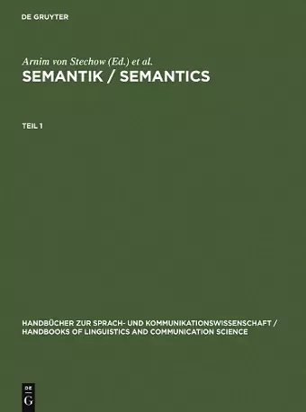 Semantik / Semantics cover