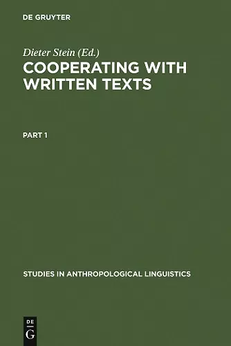 Cooperating with Written Texts cover