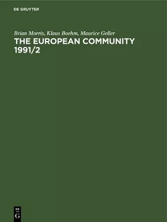 The European Community 1991/2 cover