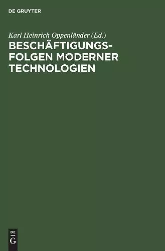 Beschäftigungsfolgen moderner Technologien cover