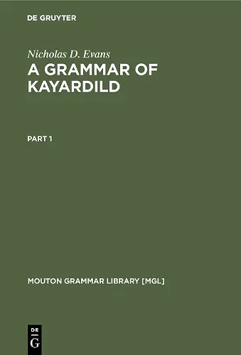 A Grammar of Kayardild cover