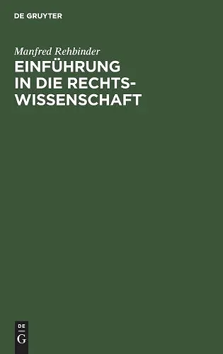 Einführung in die Rechtswissenschaft cover