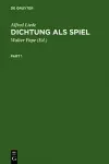 Dichtung als Spiel cover