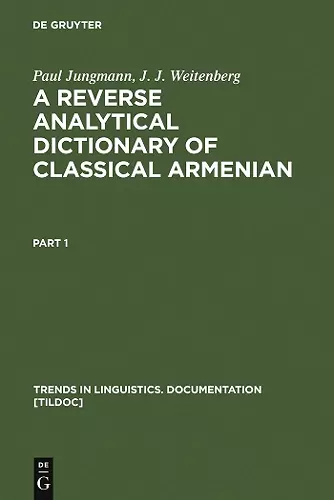 A Reverse Analytical Dictionary of Classical Armenian cover