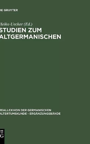 Studien Zum Altgermanischen cover