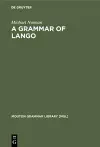 A Grammar of Lango cover