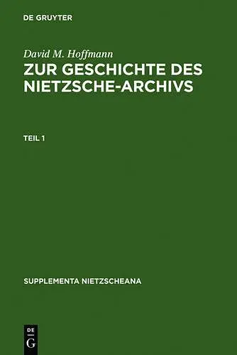 Zur Geschichte Des Nietzsche-Archivs cover