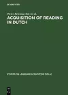 Acquisition of Reading in Dutch cover