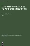 Current Approaches to African Linguistics. Vol 6 cover