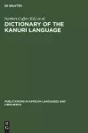 Dictionary of the Kanuri Language cover