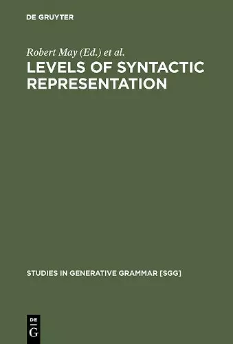 Levels of Syntactic Representation cover