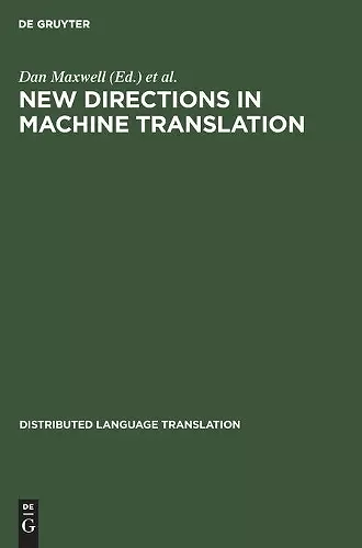 New Directions in Machine Translation cover