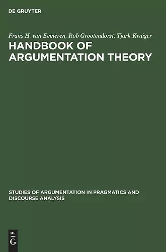 Handbook of Argumentation Theory cover