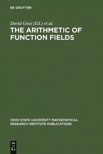 The Arithmetic of Function Fields cover