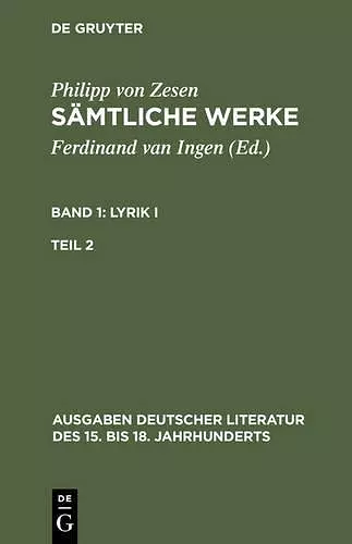 Sämtliche Werke. Bd 1 cover