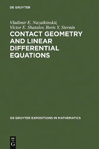 Contact Geometry and Linear Differential Equations cover